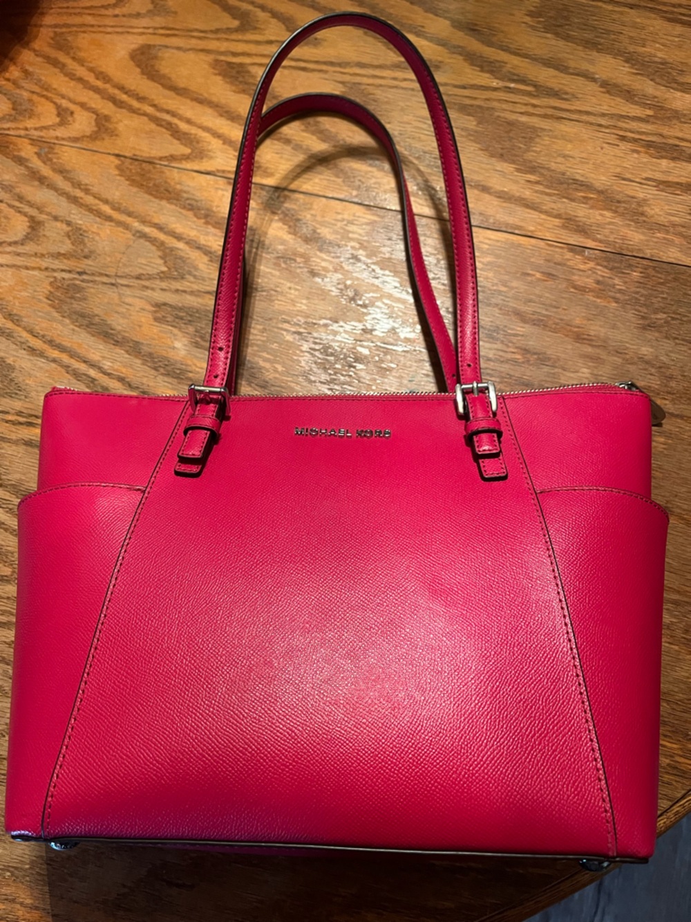 Michael Kors Hot Pink Saffiano Leather Tote